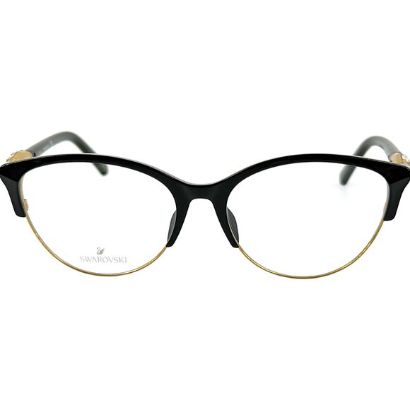 Swarovski SK5338 Womens Metal Eyeglass Frame 001 Shiny Black 53-16 main image 5
